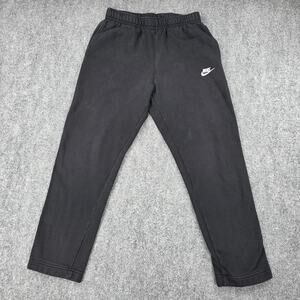Nike Pants Womens Medium Black Club Fleece Sweatpants Elastic Waist BV2707-010